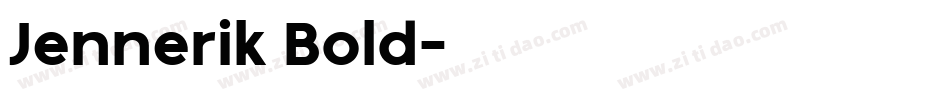 Jennerik Bold字体转换